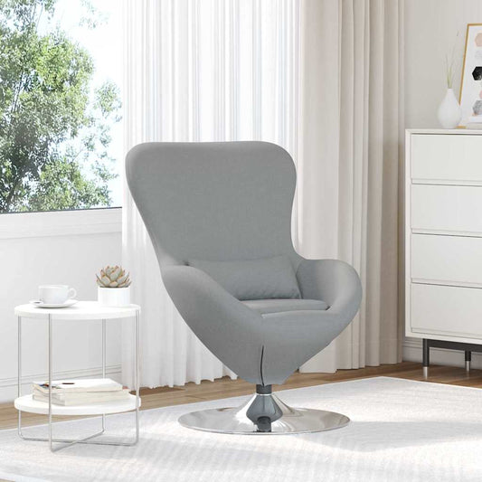 Fauteuil œuf Gris clair tissu