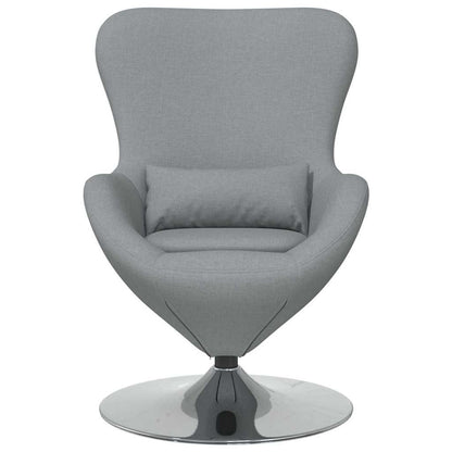 Fauteuil œuf Gris clair tissu