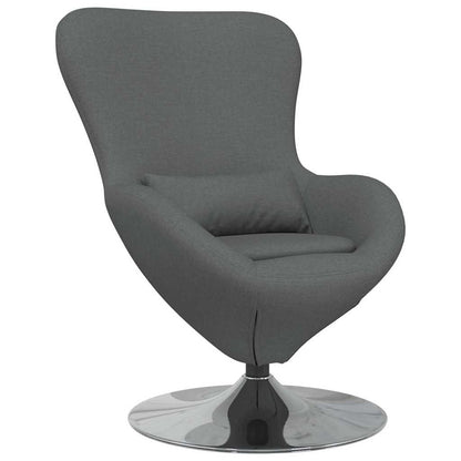 Fauteuil œuf Gris foncé tissu