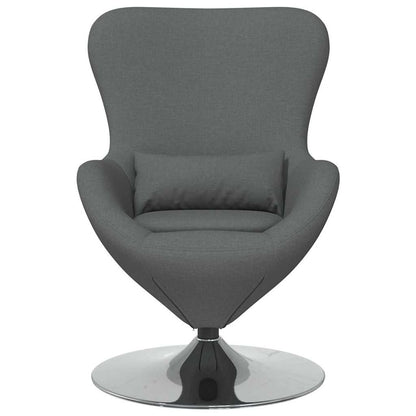Fauteuil œuf Gris foncé tissu