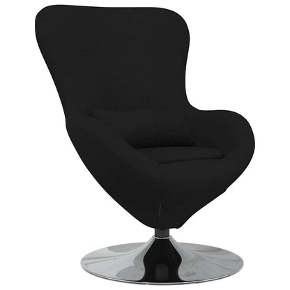 Fauteuil œuf Noir tissu