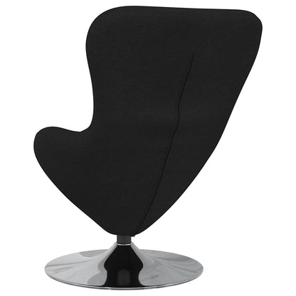 Fauteuil œuf Noir tissu