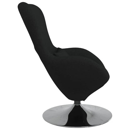 Fauteuil œuf Noir tissu