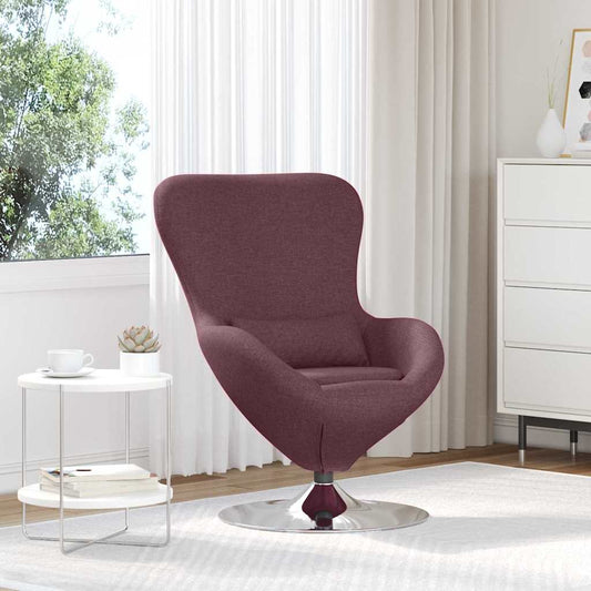 Fauteuil œuf Violet tissu