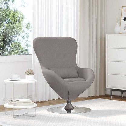 Fauteuil œuf Taupe tissu