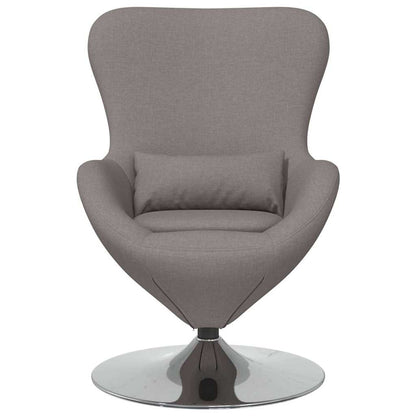 Fauteuil œuf Taupe tissu