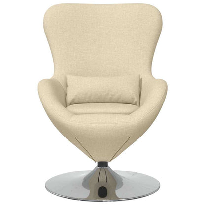 Fauteuil œuf Crème tissu