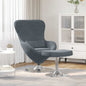Fauteuil œuf 2 pcs Gris foncé 63 x 73 x 90 cm Velours