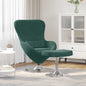 Fauteuil œuf 2 pcs Vert foncé 63 x 73 x 90 cm Velours