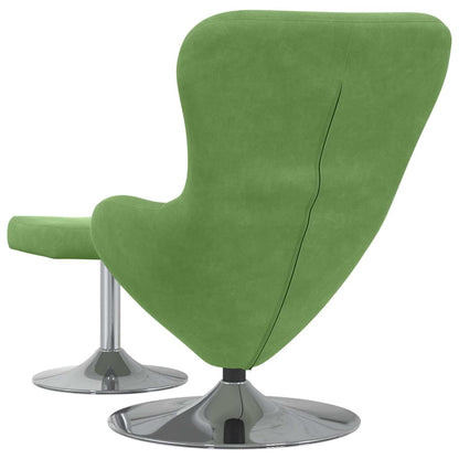 Fauteuil œuf 2 pcs Vert clair 63 x 73 x 90 cm Velours