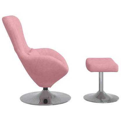 Fauteuil œuf 2 pcs Rose 63 x 73 x 90 cm Velours
