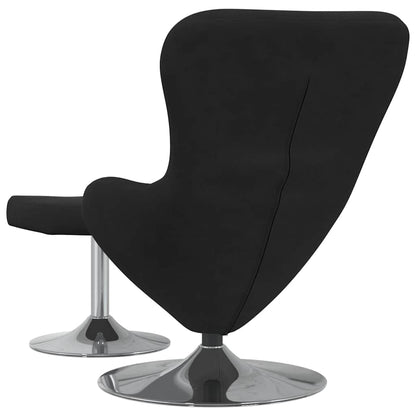 Fauteuil œuf 2 pcs Noir 63 x 73 x 90 cm Velours
