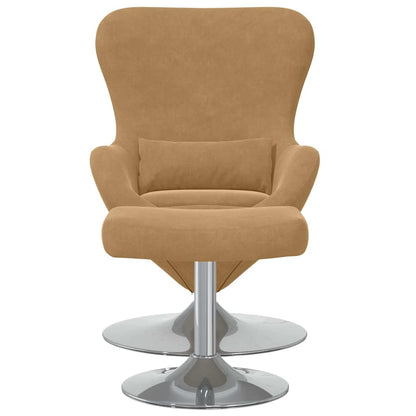 Fauteuil œuf 2 pcs Marron 63 x 73 x 90 cm Velours