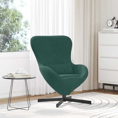 Fauteuil œuf Vert foncé Velours