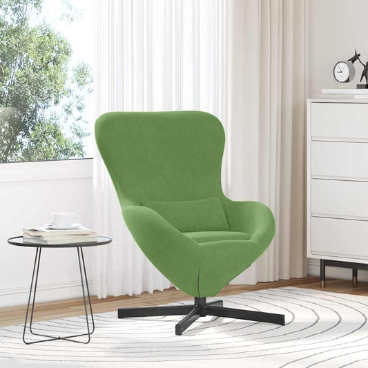 Fauteuil œuf Vert clair Velours