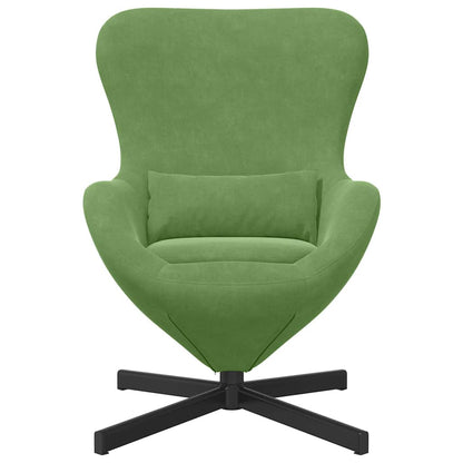 Fauteuil œuf Vert clair Velours