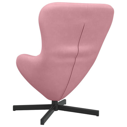 Fauteuil œuf Rose Velours