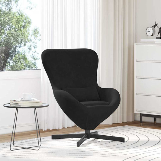 Fauteuil œuf Noir Velours