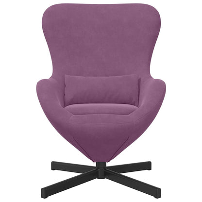 Fauteuil œuf Violet Velours
