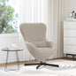 Fauteuil œuf Gris clair Tissu ressemblant à de la laine bouclée