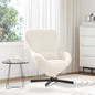 Fauteuil œuf Crème Tissu ressemblant à de la laine bouclée