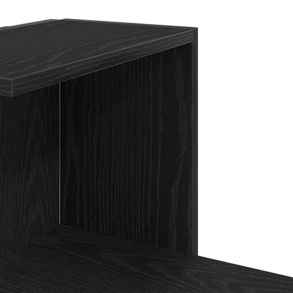Étagère d'angle avec étagère Chêne noir 36.5 x 36.5 x 140 cm
