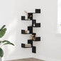 Étagère d'angle Chêne noir 45 x 45 x 147 cm Bois d'ingénierie