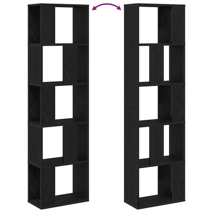 Étagère Chêne noir 45 x 23.5 x 162.5 cm Bois d'ingénierie