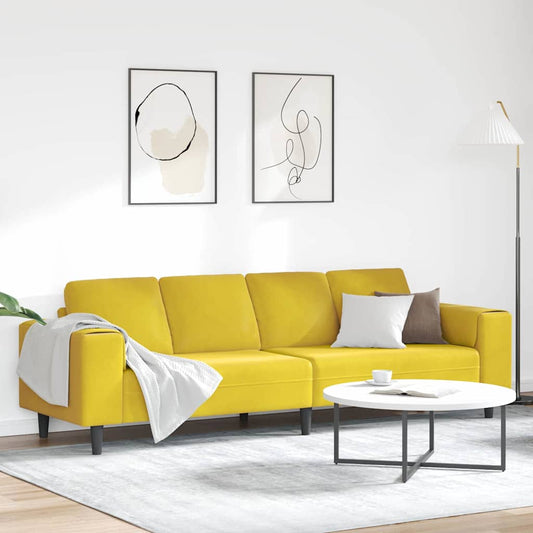 Ensemble de Canapés Jaune Velours
