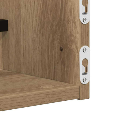 Étagère Murale 2 pcs chêne artisanal 60 x 16 x 14 cm