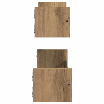 Étagère Murale 2 pcs chêne artisanal 60 x 16 x 14 cm