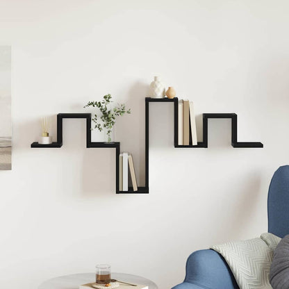 Étagère Murale Chêne noir 104.5 x 10 x 43 cm Bois d'ingénierie