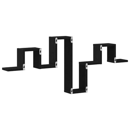 Étagère Murale Chêne noir 104.5 x 10 x 43 cm Bois d'ingénierie