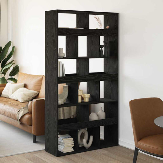 Étagère 2 pcs Chêne noir 100 x 33 x 187,5 cm Bois d'ingénierie