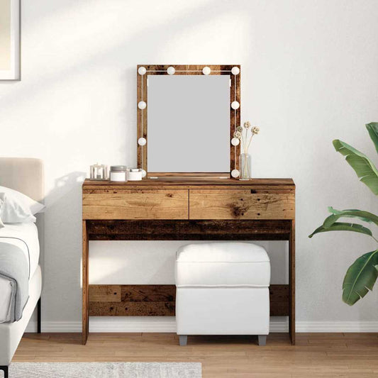 Coiffeuse Bois Ancien 100 x 40 x 130 cm Bois d'ingénierie