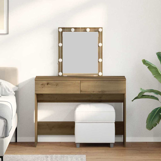 Coiffeuse chêne artisanal 100 x 40 x 130 cm Bois d'ingénierie