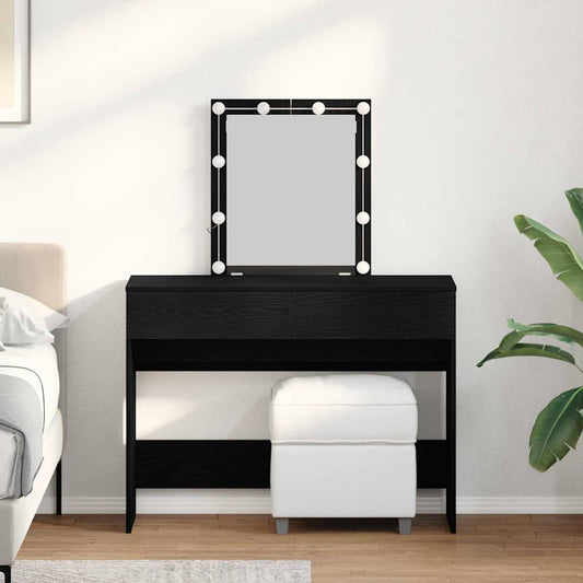 Coiffeuse Chêne noir 100 x 40 x 130 cm Bois d'ingénierie