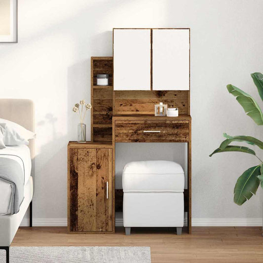 Coiffeuse Bois Ancien 80 x 35 x 132 cm Bois d'ingénierie