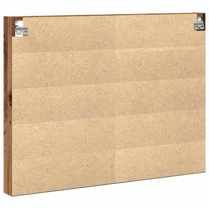 Cabinet d'Affichage avec étagère Bois Ancien 100 x 8.5 x 75 cm