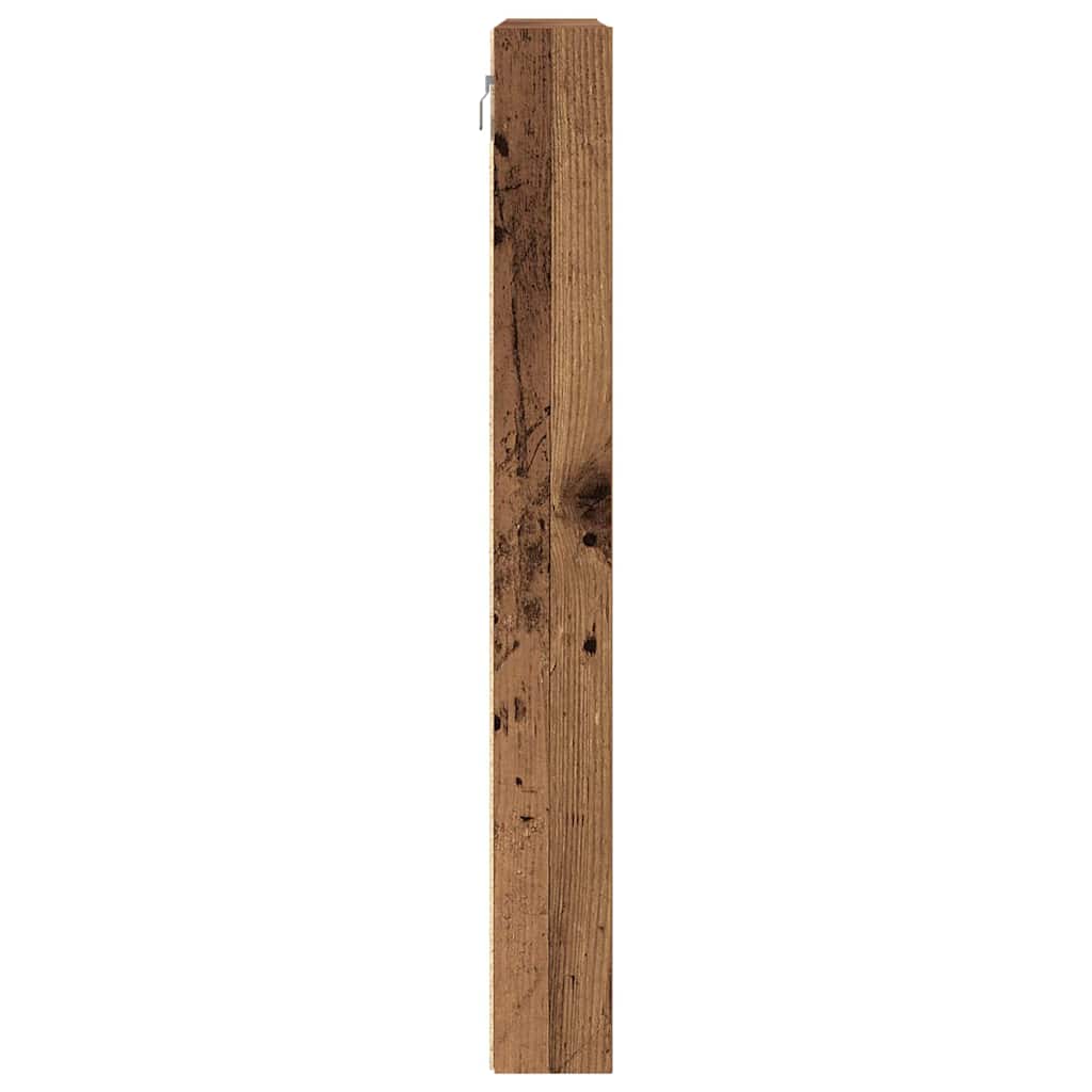 Cabinet d'Affichage avec étagère Bois Ancien 100 x 8.5 x 75 cm