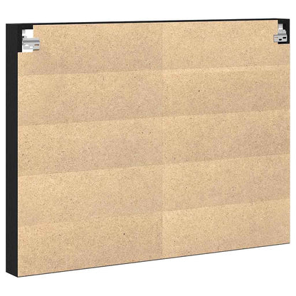 Cabinet d'Affichage avec étagère Chêne noir 100 x 8.5 x 75 cm
