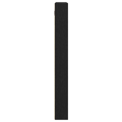 Cabinet d'Affichage avec étagère Chêne noir 100 x 8.5 x 75 cm