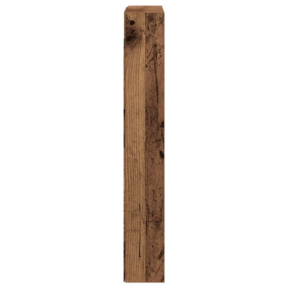 Cabinet d'Affichage avec étagère Bois Ancien 60 x 8.5 x 58 cm
