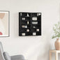 Cabinet d'Affichage avec étagère Chêne noir 60 x 8.5 x 58 cm