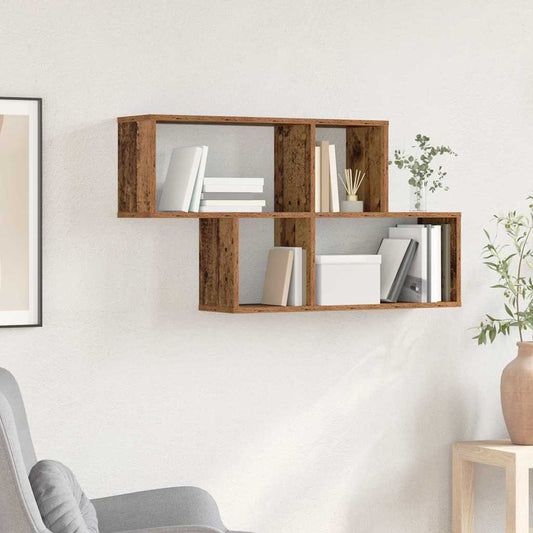 Étagère Murale Bois Ancien 100 x 20 x 53 cm Bois d'ingénierie