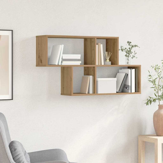 Étagère Murale avec étagère chêne artisanal 100 x 20 x 53 cm
