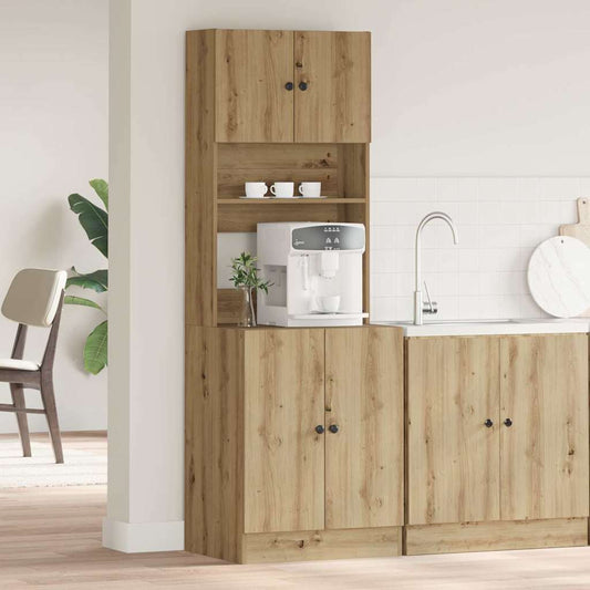 Armoire de cuisine avec porte chêne artisanal 60 x 50 x 180 cm
