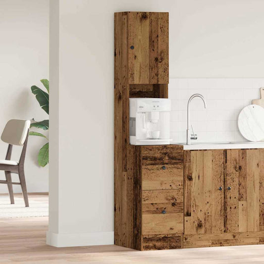 Meuble de cuisine avec tiroir Bois ancien Bois d'ingénierie