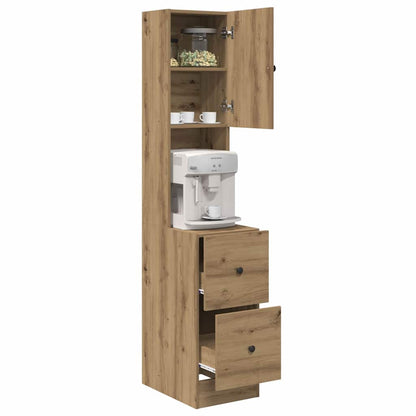 Meuble de cuisine avec tiroir chêne artisanal Bois d'ingénierie