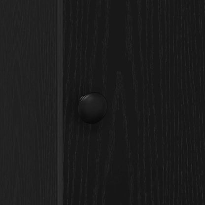 Meuble de cuisine avec tiroir Chêne noir Bois d'ingénierie